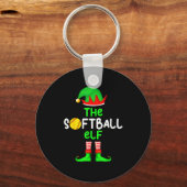 Porte-clés I'm The Softball Elf Christmas Family Matching Paj (Recto)