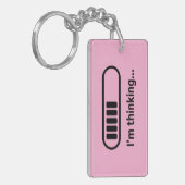 Porte-clés I'm Thinking... Loading Progress Bar Pink Minimali (Devant gauche)