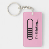 Porte-clés I'm Thinking... Loading Progress Bar Pink Minimali (Devant)