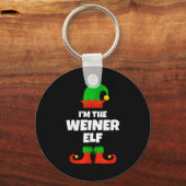 Porte-clés I'm Weiner Elf Family Pajama Christmas Dachshund D (Recto)