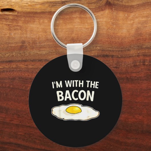 Porte-clés I'm With The Bacon Eggs Easy Halloween Matching Co (Recto)