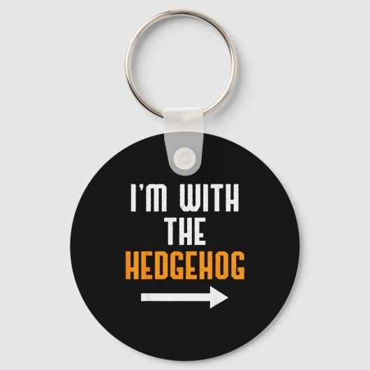 Porte-clés I'm With The Hedgehog Costume Funny Halloween Coup (Recto)