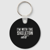 Porte-clés I'm With The Skeleton Easy Costume Halloween Coupl (Recto)