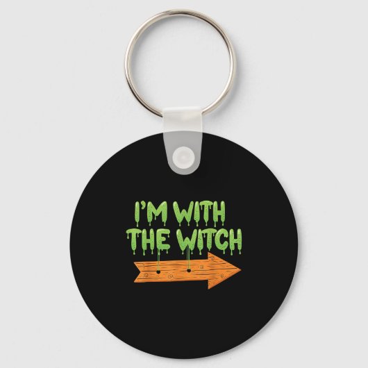 Porte-clés I'm With The Witch Halloween Couples Matching Soky (Recto)
