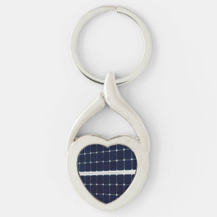 Porte-clés Image amusante d'un panneau solaire