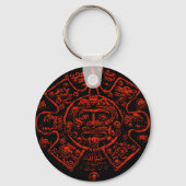 Porte-clés Image calendrier maya (Recto)