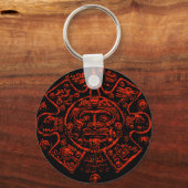 Porte-clés Image calendrier maya (Recto)