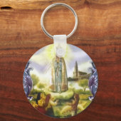 Porte-clés Image de l'apparition Notre Dame de Fatima (Recto)