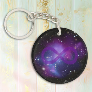 Porte-clés Image d'espace violet