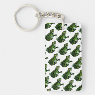 Porte-clés Image d'illustration de grenouille vintage