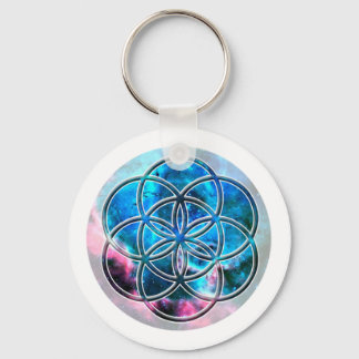 Porte-clés Image du nombre 7 : la Graine de Vie