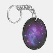 Porte-clés Image espace violet (Devant gauche)