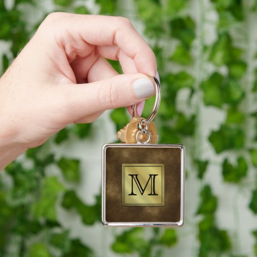 Porte-clés Image faite sur commande imprimée de monogramme. (main)