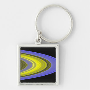 Porte-clés Image fausse couleur des anneaux de Saturne