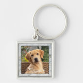 Porte-clés Image moderne personnalisée Aimer Paw Coeur Texte (Devant)