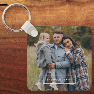 Porte-clés Image personnalisée minimaliste