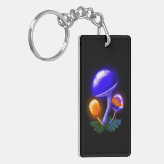 Porte-clés Imaginaire Blancs Dapperling Orange & Champignons  (Devant gauche)