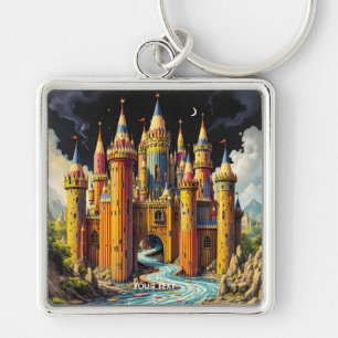 Porte-clés Imaginaire Château Cute De Crayons
