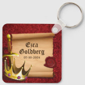 Porte-clés Imaginaire Couronne Épée Chevalier Médiéval Bar Mi (Dos)