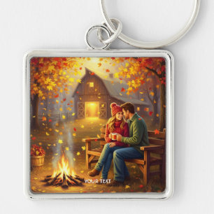 Porte-clés Imaginaire Cute Campfire Date Pays