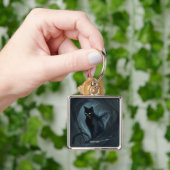 Porte-clés Imaginaire Cute Chat Nuit Noire (main)
