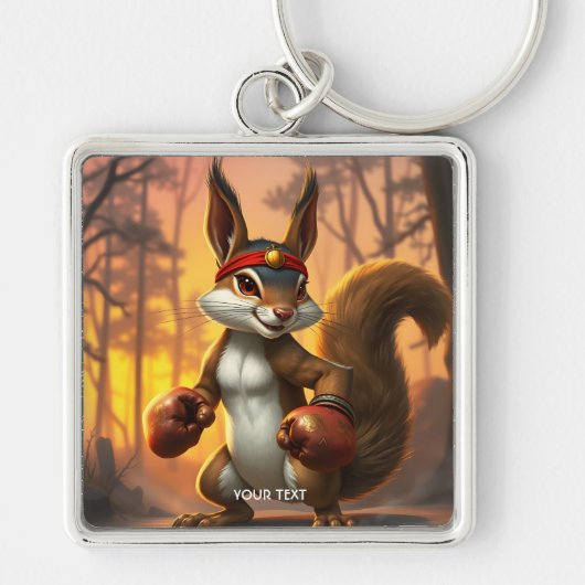 Porte-clés Imaginaire Cute Kickboxer Squirrel Forest (Devant)