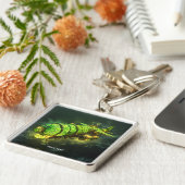 Porte-clés Imaginaire Cute Lime Steampunk Plane (Côté)