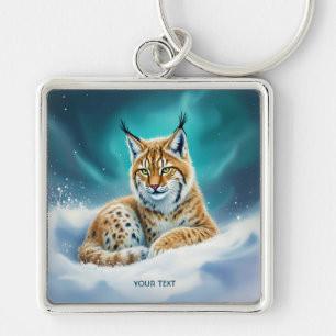 Porte-clés Imaginaire Cute Lynx Cub hiver