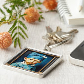 Porte-clés Imaginaire Cute Van Gogh Casquette bleu (Côté)