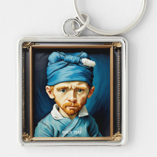 Porte-clés Imaginaire Cute Van Gogh Casquette bleu