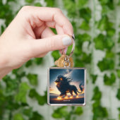 Porte-clés Imaginaire feu doux du désert du Lion (main)