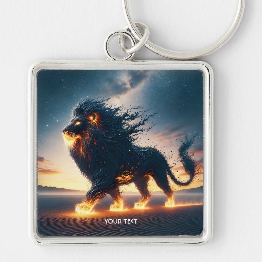 Porte-clés Imaginaire feu doux du désert du Lion (Devant)