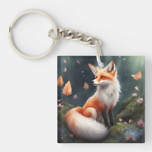 Porte-clés Imaginaire Fox Nature Art (Devant)