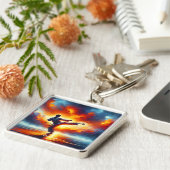 Porte-clés Imaginaire joli Sunset Karate Fighter (Côté)