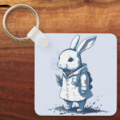 Porte-clés imaginaire médecin infirmière guérisseur lapin lap (Recto)