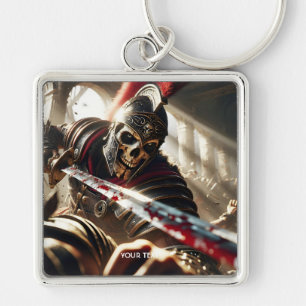 Porte-clés Imaginaire mignon guerrier ancienne armure