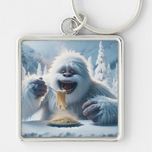 Porte-clés Imaginaire mignon Spaghetti Yeti Neige