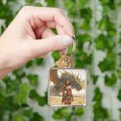 Porte-clés Imaginaire mignonne fille Dragon désert (main)