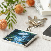 Porte-clés Imaginaire mignonne fille eau parapluie (Côté)