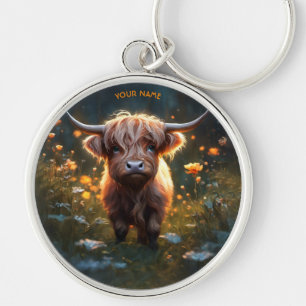 Porte-clés Imaginaire Mignonne Highland Baby Cow