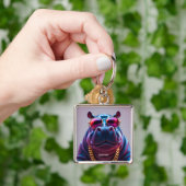 Porte-clés Imaginaire Mignonnes Grosses Lunettes Hyppo (main)