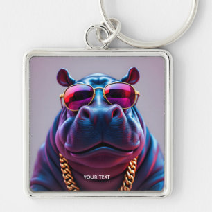 Porte-clés Imaginaire Mignonnes Grosses Lunettes Hyppo