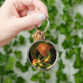 Porte-clés Imaginaire Plante Abstrait rouille verte Brown fra (Main)