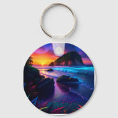 Porte-clés Imaginaire Tropical Beach One (Verso)