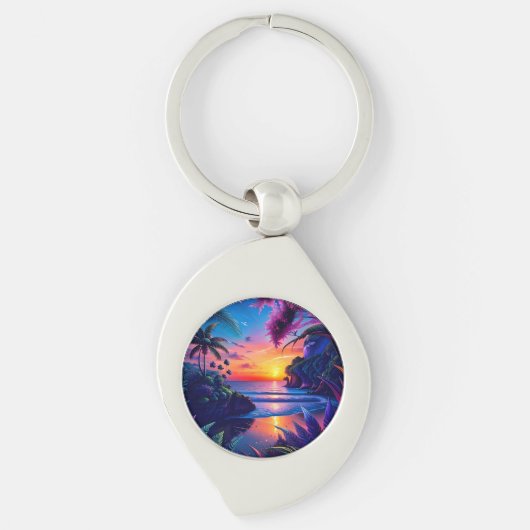 Porte-clés Imaginaire Tropical Beach Two (Devant)