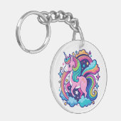 Porte-clés Imaginaire Unicorne vibrant (Devant gauche)