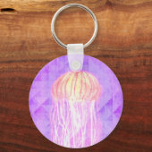Porte-clés Imaginaire Violet Violet Jellyfish Artistique (Recto)