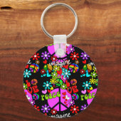 Porte-clés Imaginez l'étoile de la Paix (Recto)