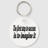 Porte-clés Imaginez un devis motivatif de réussite (Recto)