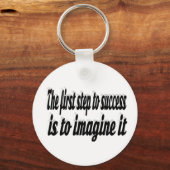 Porte-clés Imaginez un devis motivatif de réussite (Recto)